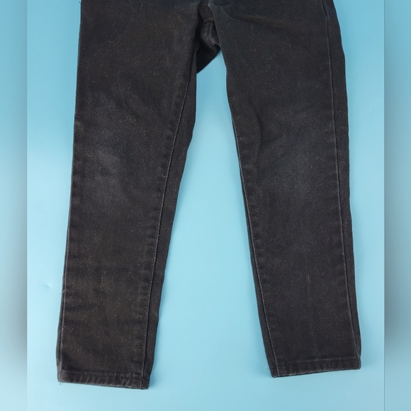 The Childrens Place Boys Size 5 Black Skinny Jeans Adjustable Waist Zip Snap EUC - Picture 4 of 10